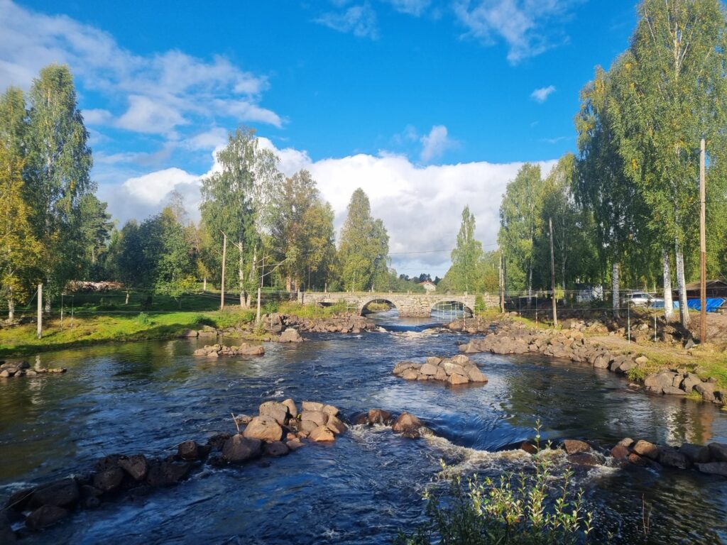 Packrafting rapids in Dala-Floda