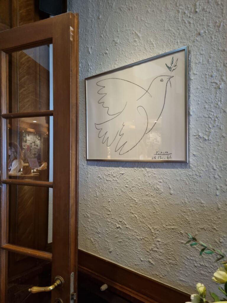 Drawing by Picasso at Green Hotel